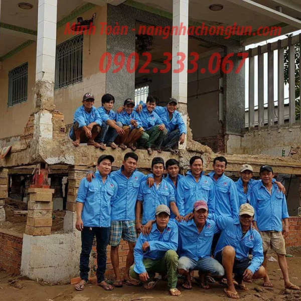Chống lún nhà chỉnh nghiêng nhà nâng nhà lên cao ở Bình Thạnh