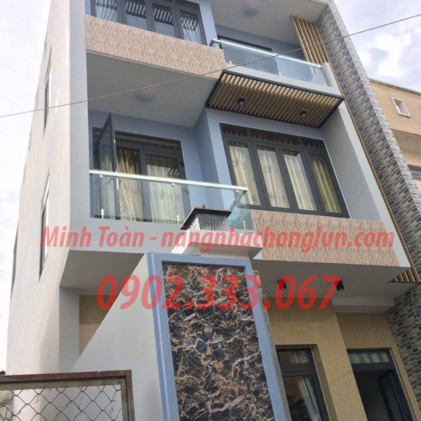 Xử lý chỉnh nghiêng nhà tại phường Thạnh Lộc