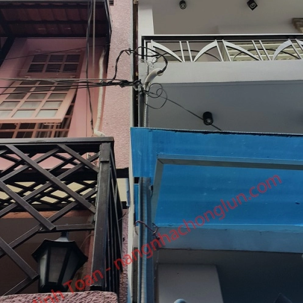 Ép cọc, gia cố chống lún một bên nghiêng, chỉnh nghiêng