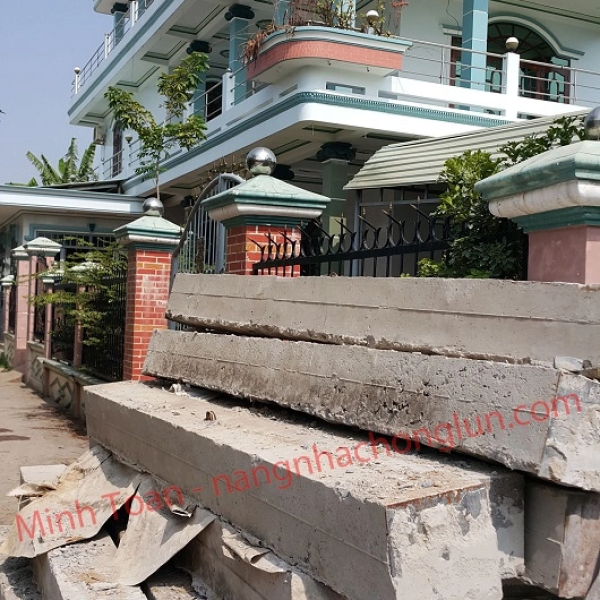 Xử lý chống lún nhà chỉnh nghiêng nhà tại Đồng Nai
