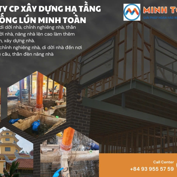 Nâng nền nhà chùa Hưng Minh Tự 