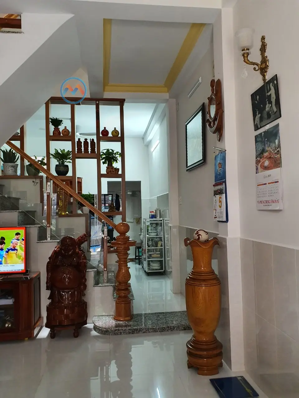 Ngôi nhà sau khi được chống lún chỉnh nghiêng nhà