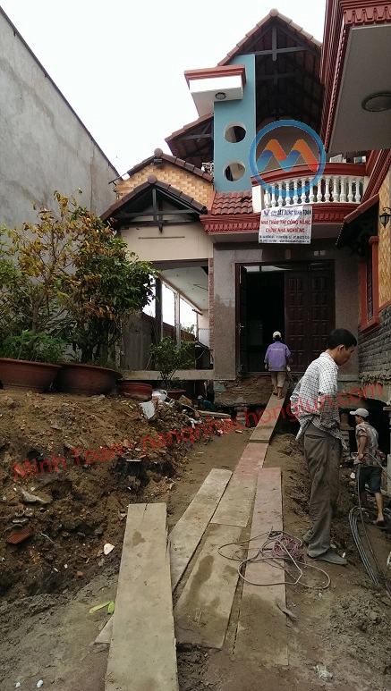Công trình nâng nhà tại Bình tân